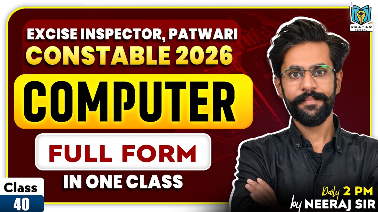 Full Forms | Computer Class for Excise Inspector, Punjab Police Constable 2026 | by Neeraj Sir