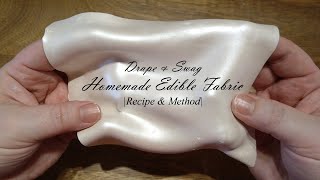 How to make Edible Fabric Cake Technique - Easy Recipe