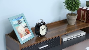 HOMCOM Computer Desk w/ Built-In Storage