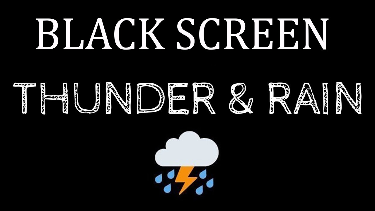 🔴Rain Sounds for Sleeping Black Screen