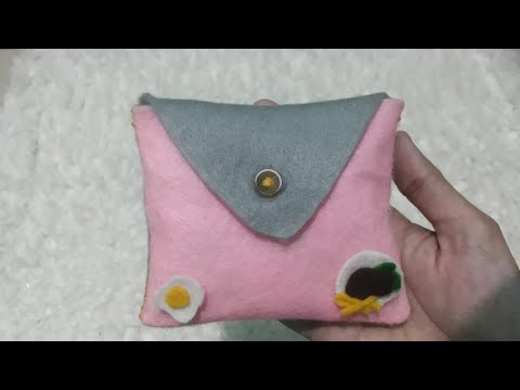 DOMPET MINI DARI  KAIN  FLANEL  YouTube