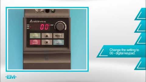 Hướng dẫn cài đặt biến tần Delta VFD E VFD EL TIẾNG ANH