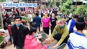 CHỢ PHIÊN CHIỀNG KHOANG QUỲNH NHAI SƠN LA  // HOÀNG ĐỨC TV