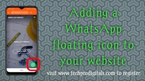 Adding WhatsApp Floating Icon