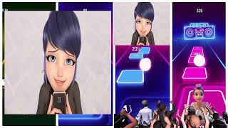 𝚁𝚞𝚖𝚒 🆚 Lady Bug Astronomia 🆚 Saja Boys Sing 🆚 Rumi gif kpop | Tiles Hop EDM Rush #12th screenshot 5
