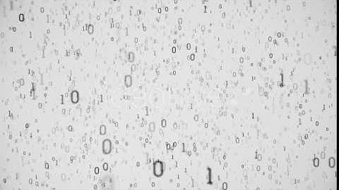 Light Binary Digital Background Motion Graphics Template