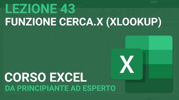 Funzione CercaX (XLOOKUP) - EXCEL TUTORIAL ITALIANO 43