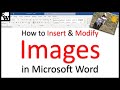 How to insert and modify images in microsoft word