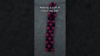 Making a cuff to match my belt! #kandi #bracelet #kandibeads #artmusic #scenekid #scenecore