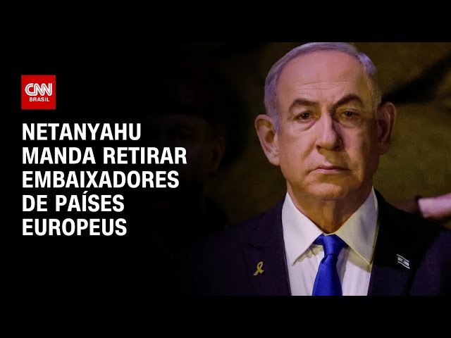 Netanyahu manda retirar embaixadores de países europeus | LIVE CNN class=