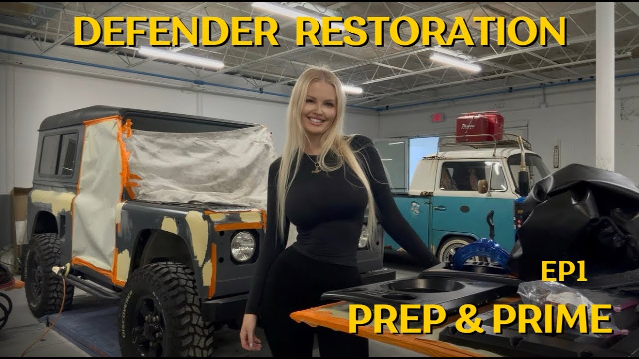 Land Rover Defender Restoration EP1 — Подготовка и грунтовка