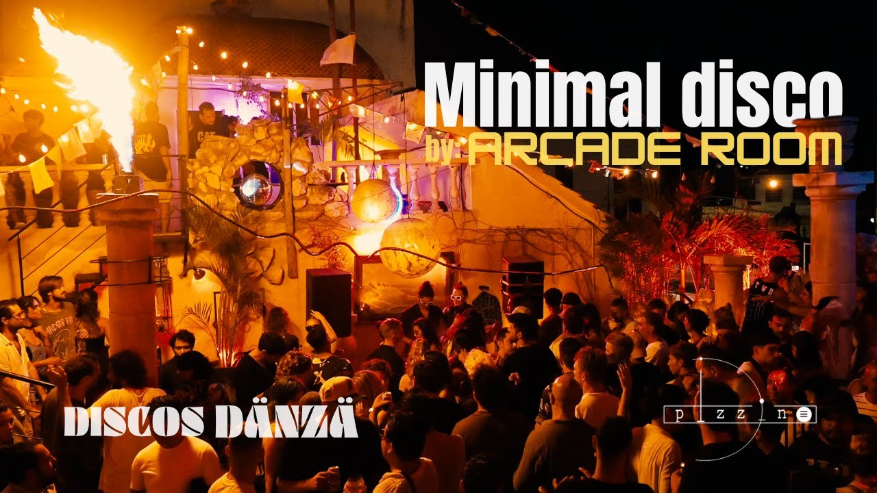 Minimal Disco By Arcade Room at Pizzine Tulum.
