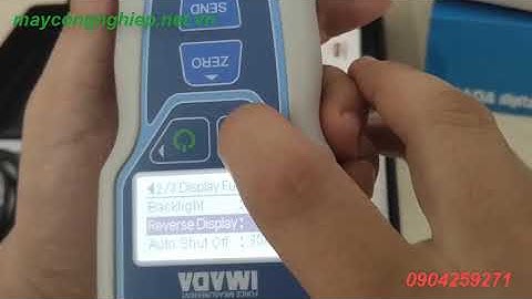 Hướng dẫn sử dụng máy đo lực kéo nén điện tử IMADA DST 500N