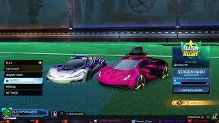 Garrett Plays Rocket League Live!!! Doing Some Challenges For XP!!! #35