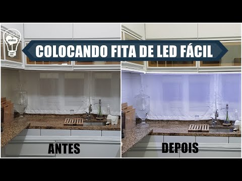 Vídeo: Fitas De LED Para Armários De Cozinha (40 Fotos): Instalação Faça Você Mesmo E Conexão De Iluminação LED, Teto De Cozinha Fitas De LED