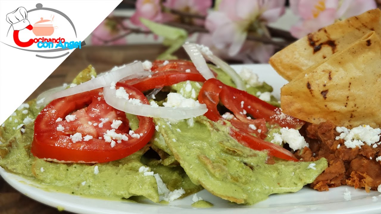 Que Ricura!!! Chilaquiles Poblanos | Cocinando con Angel