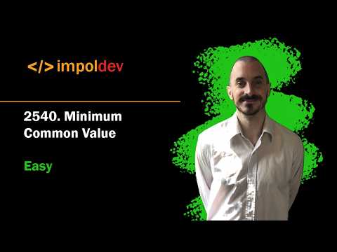 Minimum Common Value | LeetCode 2540 - Python