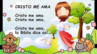 Video thumbnail of "CRISTO ME AMA  LA BIBLIA DICE ASI  canto Cuna"