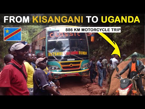 Deadliest Road | CONGO 🇨🇩, How I Traveled 886 Km On MOTORCYCLE From Kisangani To Uganda 🇺🇬