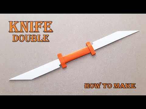 KAĞITTAN ÇİFT TARAFLI BIÇAK YAPIMI - ( How to Make a Paper Knife )
