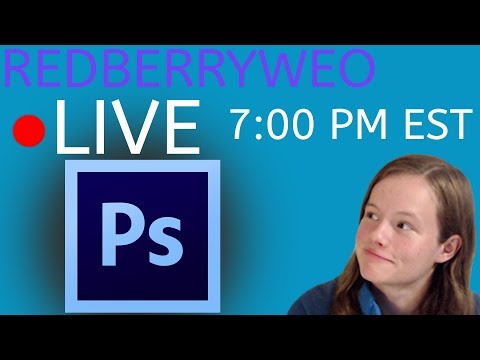 PHOTOSHOP/ANIMATION TIME | Weekly Live Stream with Redberryweo