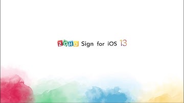 Zoho Sign for iOS 13 (e-Signature app)