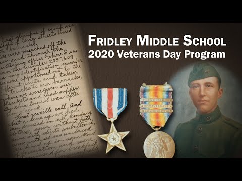 Fridley Middle School 2020 Veterans Day Program