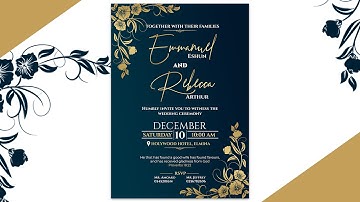 How To Design Wedding Invitation in 2023 | #Photoshop