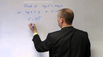 Proof of third law of logs