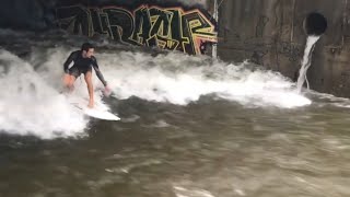 Hawaiian surfing: Fearless surfer conquers storm drain during Hurricane Lane