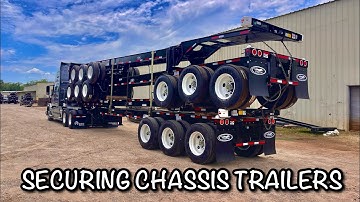 Securing a stack of Container Chassis Trailers!