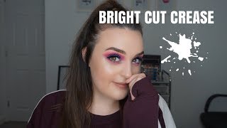 PURPLE & PINK CUT CREASE | OPV BEAUTY RAINBOW SPLASH