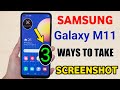 Samsung M11 : How to take Screenshot ?