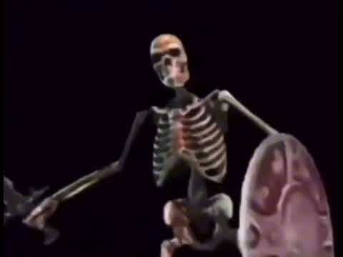 Skeleton Screaming And Banging His Shield For 1 Hour And 2 Minutes 