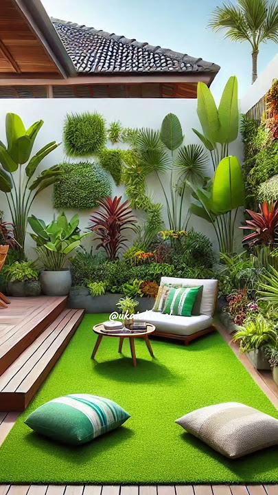 inspirasi dekorasi taman rumah minimalis #home #design #garden #beautiful