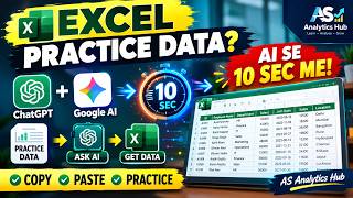 Details Excel Practice Data in Seconds! 🚀 ChatGPT & Google AI Se Sample Data Generate Karein Guide