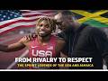 FASTEST 200M |USA and Jamaica Rivarly and Respect Shocks Track Fans