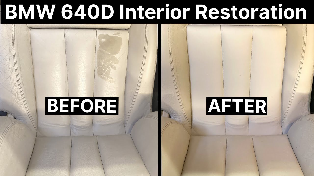 Leather Car Repair Paint for BMW Car Seats - ALL IN ONE Dye & Colour  Restorer