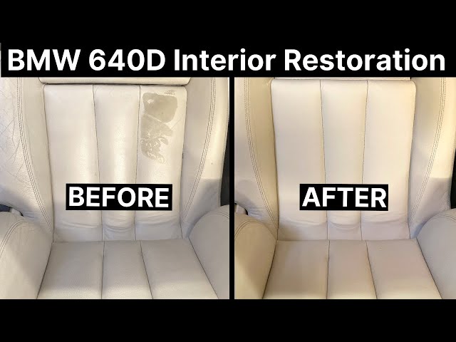 Leather Car Repair Paint for BMW Car Seats - ALL IN ONE Dye & Colour  Restorer