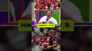 LIBERDADE! FRED GOMES SE EMPOLGA E SOLTA O APELIDO DE JUNINHO | FESTA DO FLAMENGO | #shorts | ge tv