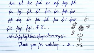 Lesson 20 connecting letters a to z with p in cursive handwriting #cursivehandwriting 