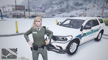 Gta 5 LSPDFR Episode: Female BCSO On Duty - Durango Winter/Snow Patrol!