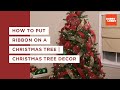 How to Put Ribbon on a Christmas Tree | Christmas Tree Decor | Hobby Lobby®