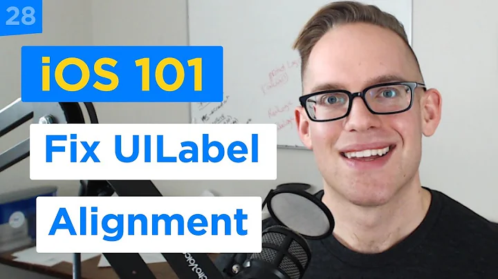 How to Fix the UILabel Alignment and Minimum Size to Match the UI Design - iPhone Apps 101 (28/30)