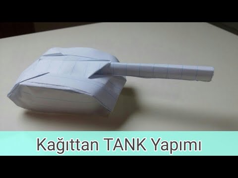 Kağıttan Tank Yapımı (origami de tank)