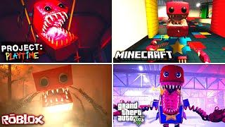 Evolution of Boxy Boo in all games - Project Playtime, Minecraft, Roblox, GTA V