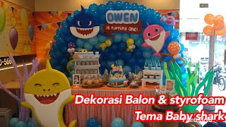 Baby Shark theme birthday Decoration