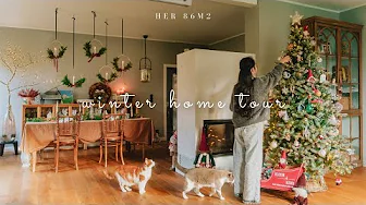 #163 Winter home tour | easy christmas decorations idea | snowy days in the countryside 🎄