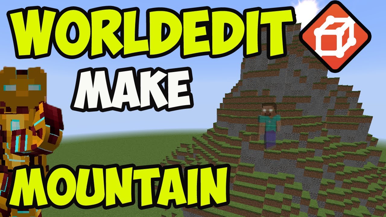 WORLDEDIT MOD minecraft how to make MOUNTAIN in WorldEdit for