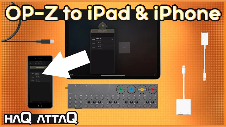 Connect OP-Z to iPad or iPhone | USB-C and Lightning | haQ attaQ